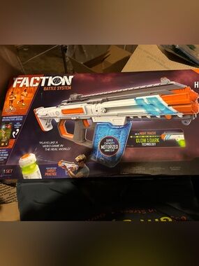 Kids Foam Blaster Toy - White & Orange